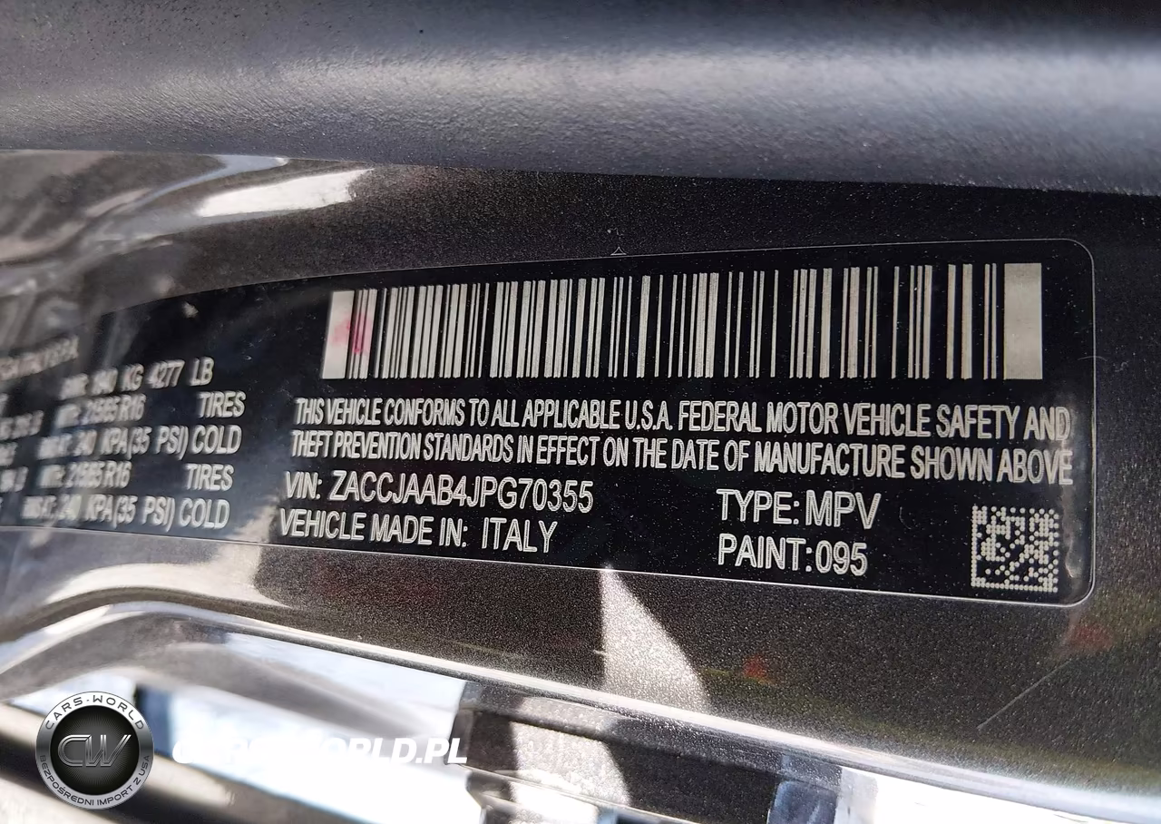 2018 Jeep Renegade Sport Fwd VIN:ZACCJAAB4JPG70355 - 9