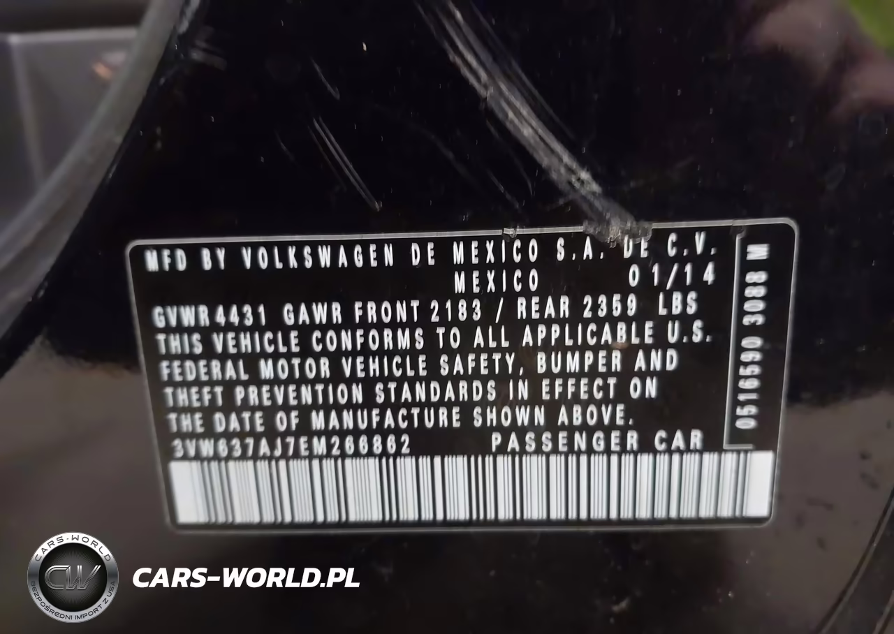 2014 Volkswagen Jetta Hybrid Se VIN:3VW637AJ7EM266862 - 9