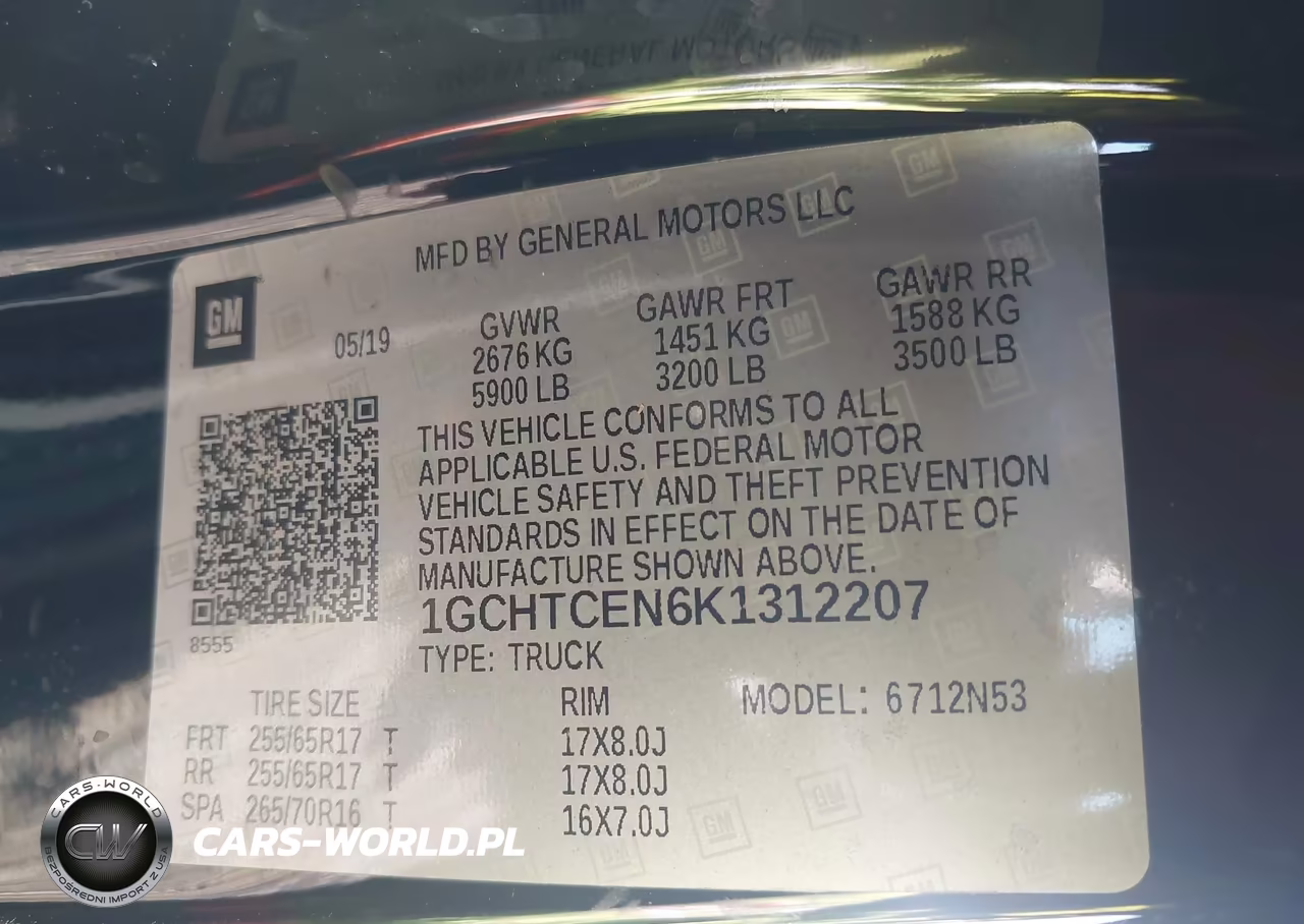 2019 Chevrolet Colorado Lt VIN:1GCHTCEN6K1312207 - 9
