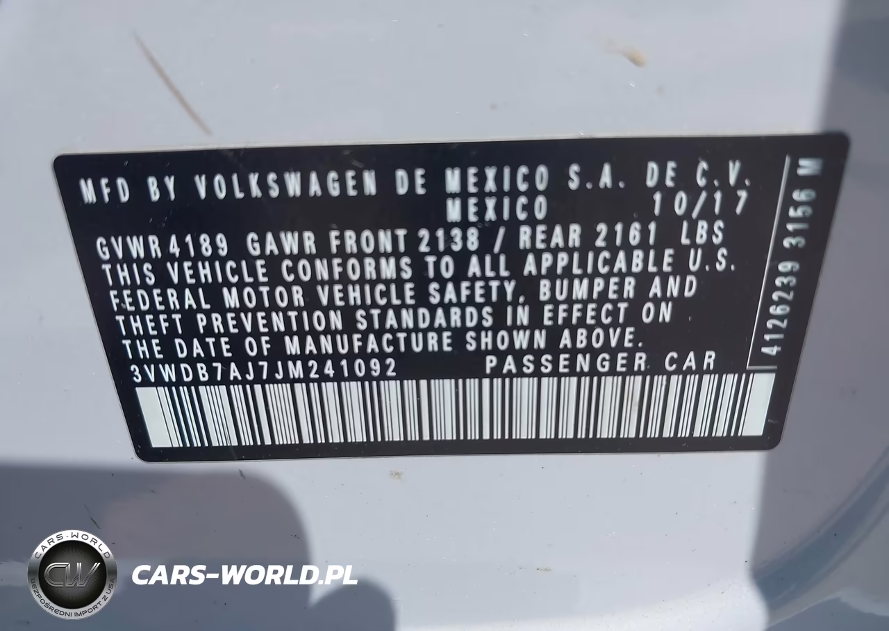 2018 Volkswagen Jetta 1.4T Se-1.4T Wolfsburg Edition VIN:3VWDB7AJ7JM241092 - 9
