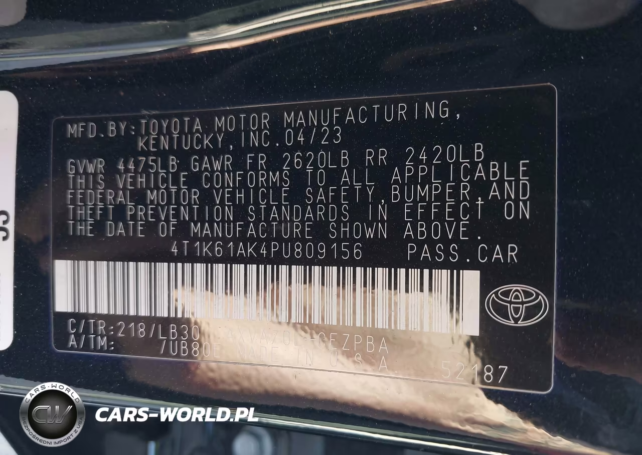2023 Toyota Camry Xse VIN:4T1K61AK4PU809156 - 9