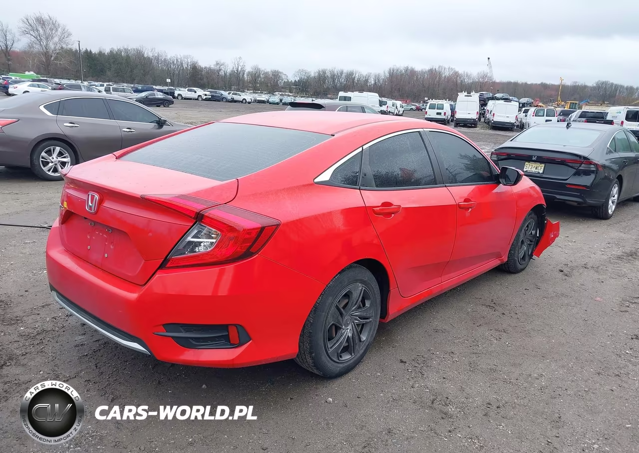 2019 Honda Civic Lx VIN:2HGFC2F65KH592519 - 4