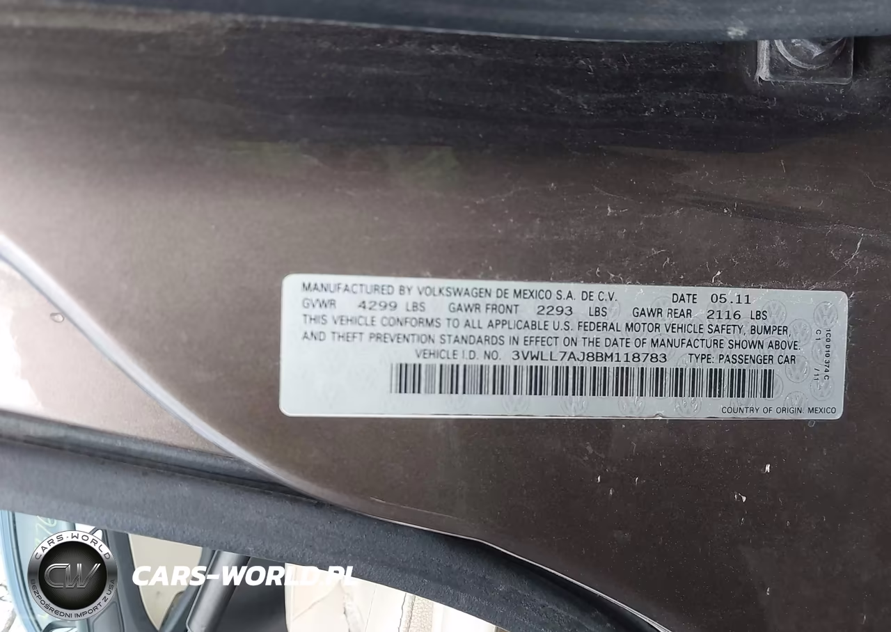 2011 Volkswagen Jetta 2.0L Tdi VIN:3VWLL7AJ8BM118783 - 9