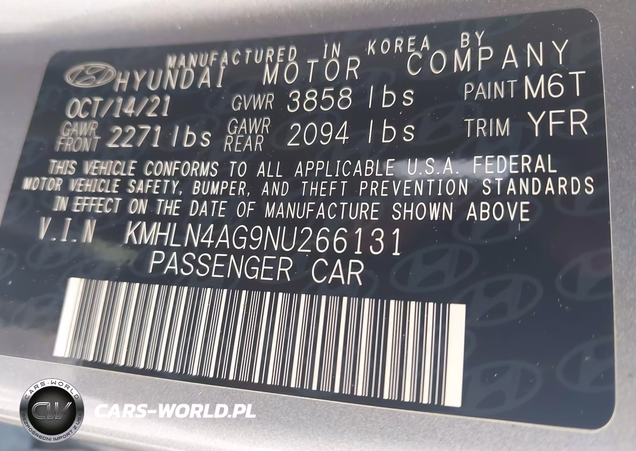 2022 Hyundai Elantra Sel VIN:KMHLN4AG9NU266131 - 9