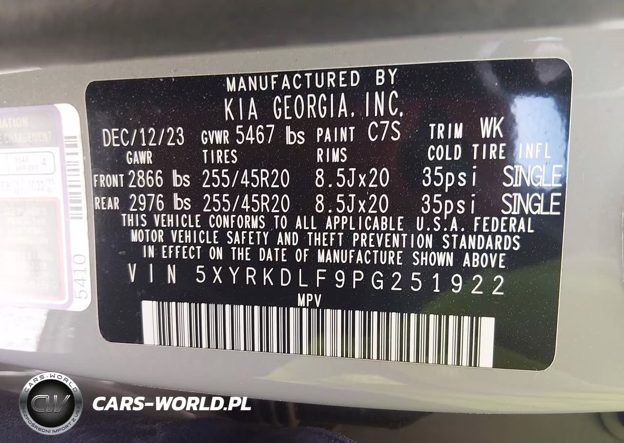 2023 Kia Sorento X-Line Sx Prestige VIN:5XYRKDLF9PG251922 - 9