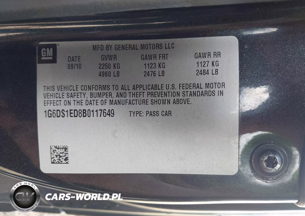 2011 Cadillac Cts Premium VIN:1G6DS1ED8B0117649 - 9
