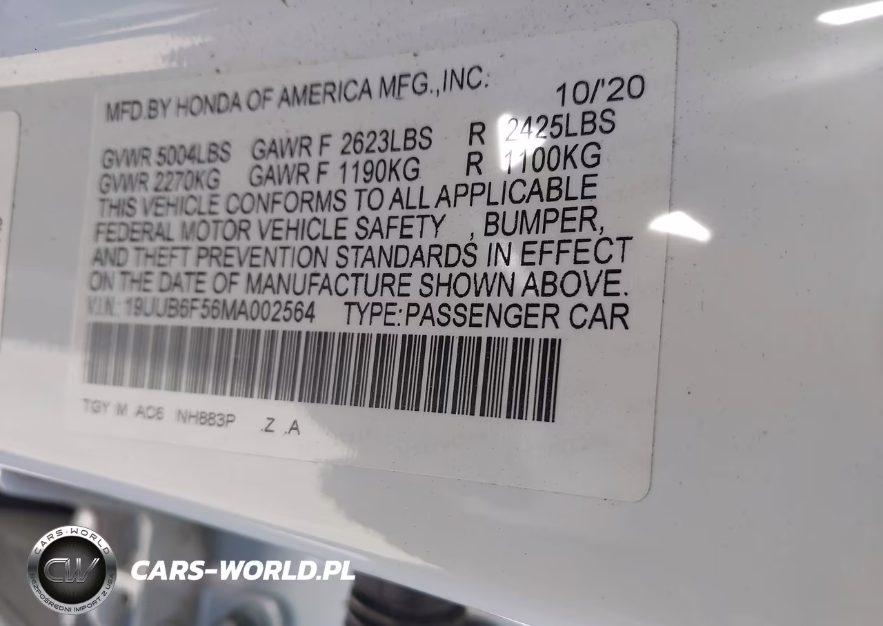 2021 Acura Tlx A-Spec Package VIN:19UUB6F56MA002564 - 9