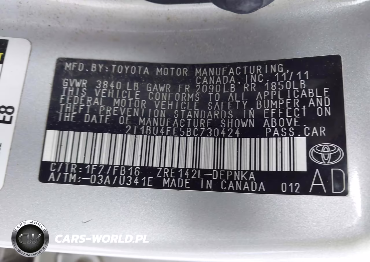 2011 Toyota Corolla Le VIN:2T1BU4EE5BC730424 - 9