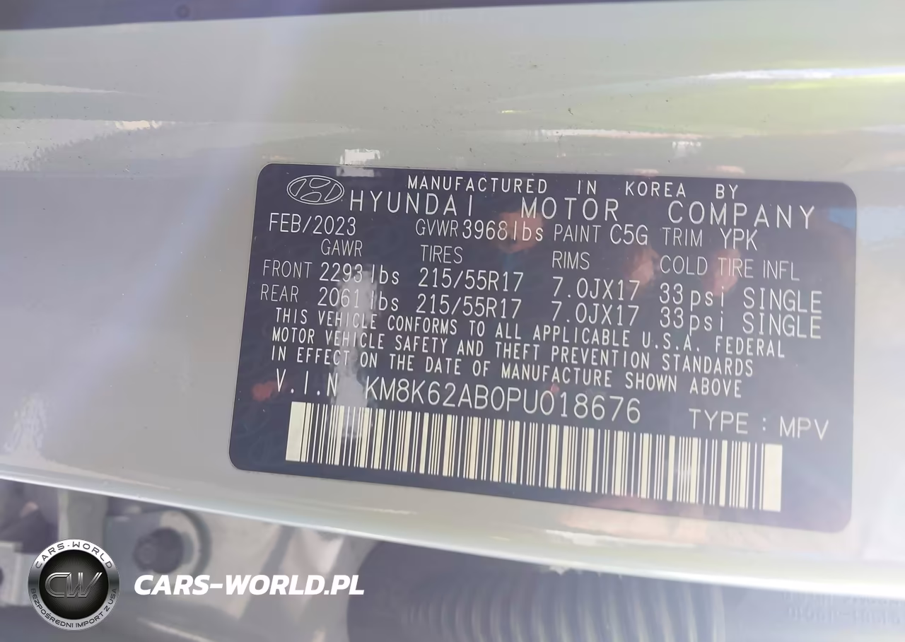 2023 Hyundai Kona Sel VIN:KM8K62AB0PU018676 - 9