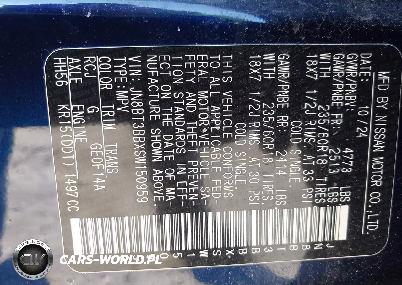 2025 Nissan Rogue Sv Intelligent Awd VIN:JN8BT3BBXSW150959 - 9