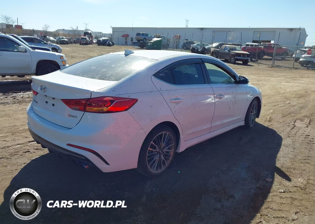 2017 Hyundai Elantra Sport VIN:KMHD04LB5HU357244 - 4