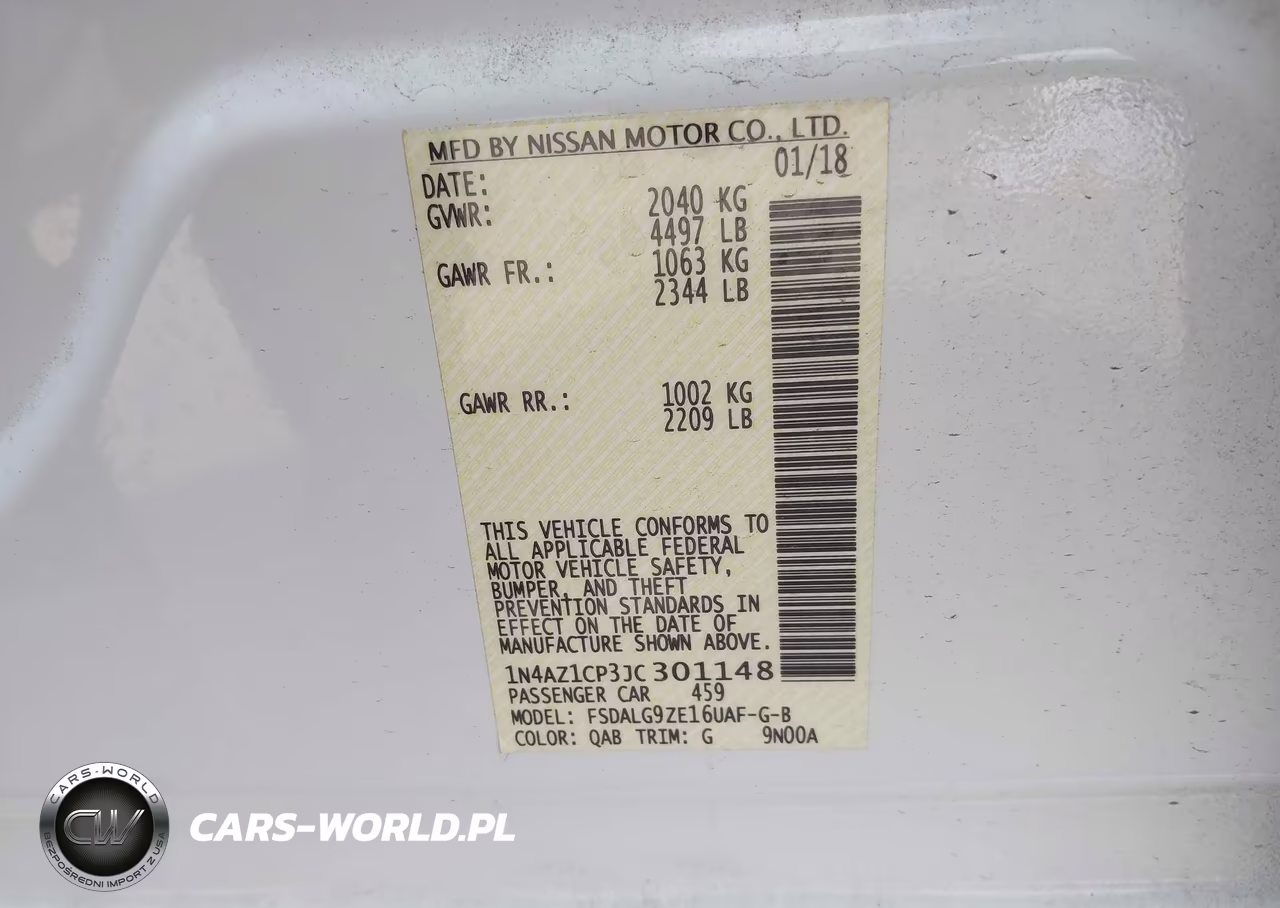 2018 Nissan Leaf Sl VIN:1N4AZ1CP3JC301148 - 9