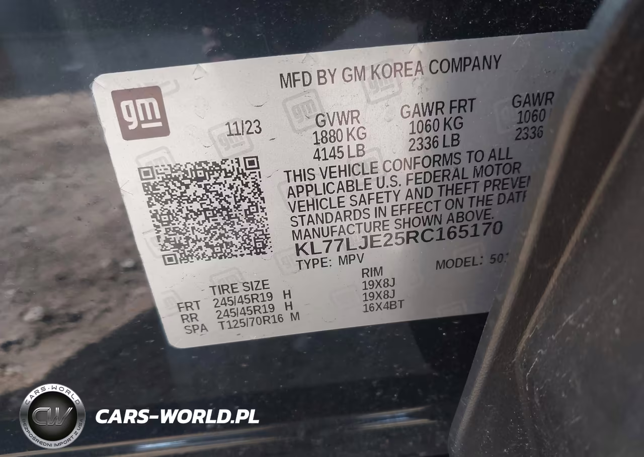 2024 Chevrolet Trax Fwd 2Rs VIN:KL77LJE25RC165170 - 9