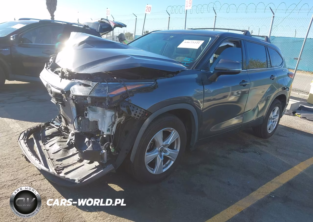 2022 Toyota Highlander L VIN:5TDCZRAH2NS095533 - 2