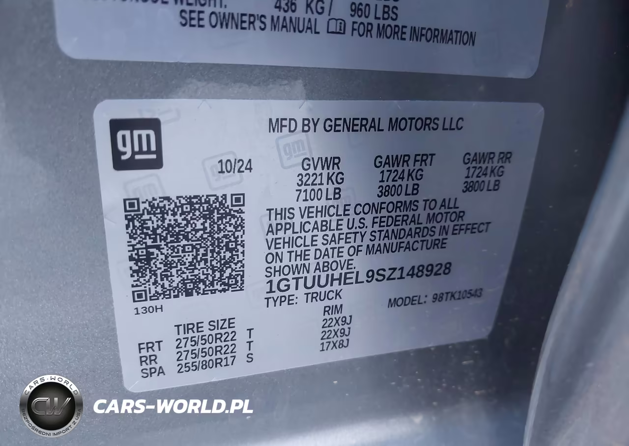 2025 GMC Sierra 1500 4Wd Short Box Denali Ultimate VIN:1GTUUHEL9SZ148928 - 9