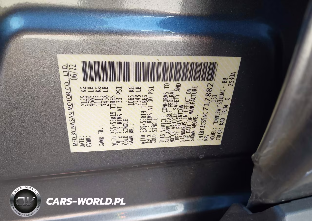 2022 Nissan Rogue Sl Intelligent Awd VIN:5N1BT3CB5NC717882 - 9