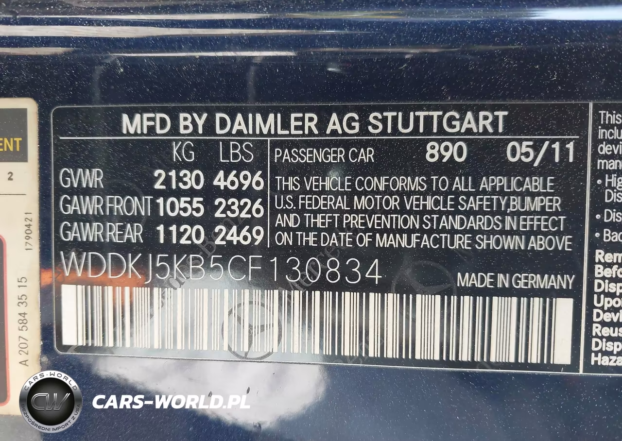 2012 Mercedes-Benz E 350 VIN:WDDKJ5KB5CF130834 - 9