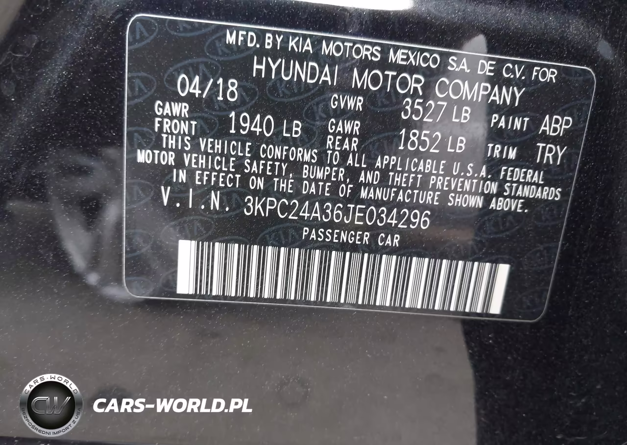 2018 Hyundai Accent Se VIN:3KPC24A36JE034296 - 9