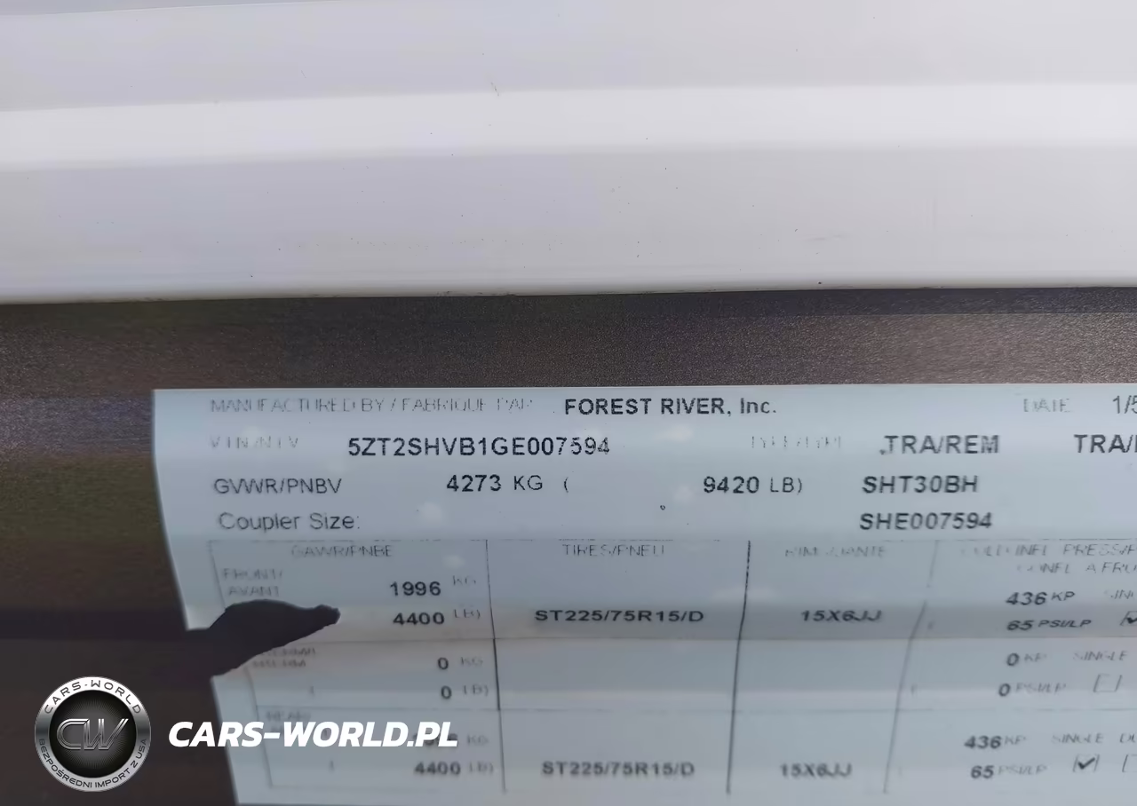 2016 Forest Riv Other VIN:5ZT2SHVB1GE007594 - 9