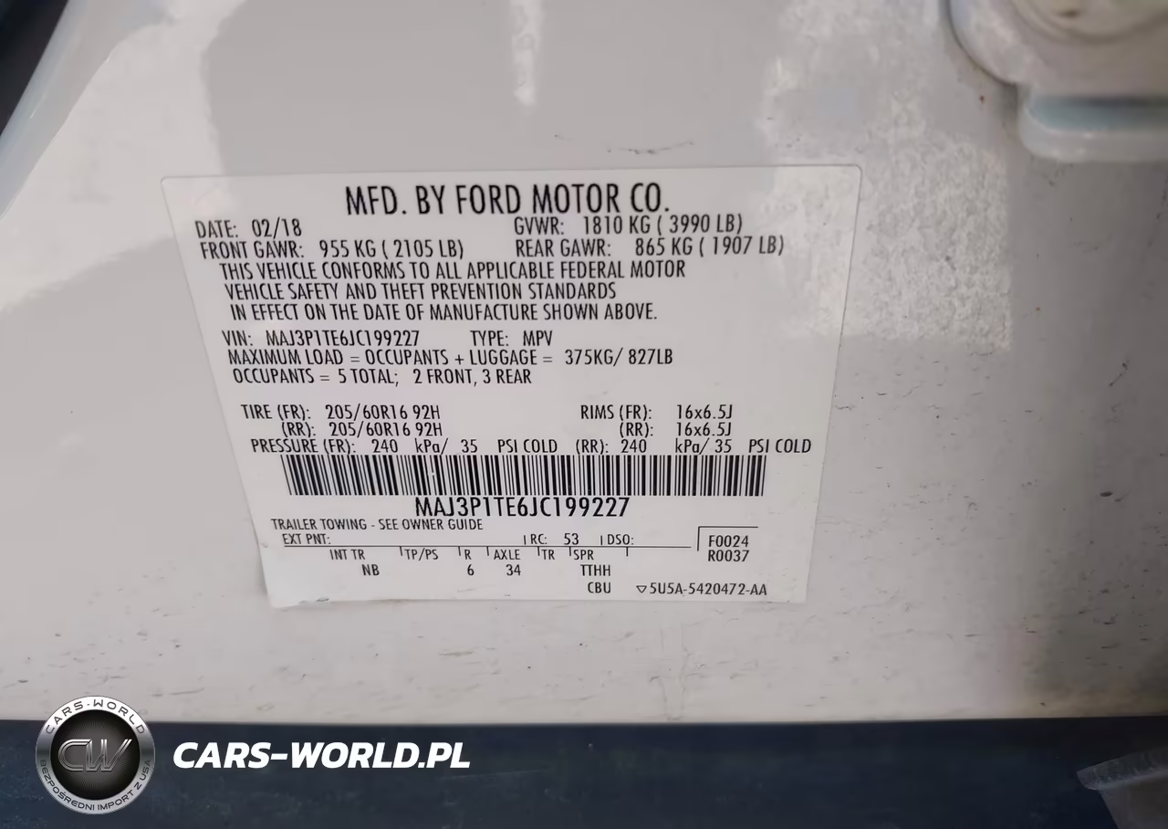 2018 Ford Ecosport Se VIN:MAJ3P1TE6JC199227 - 9