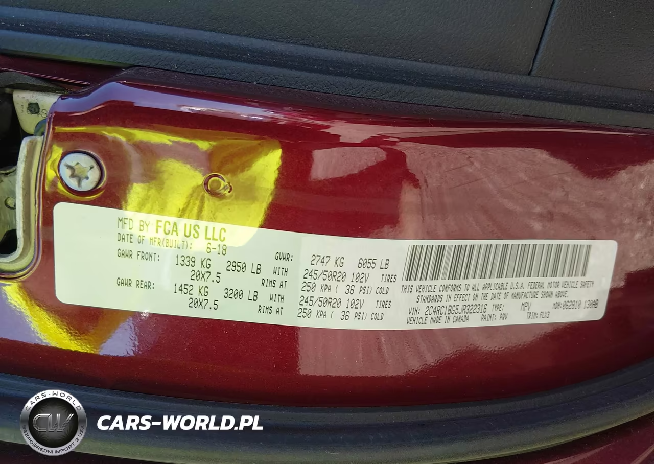 2018 Chrysler Pacifica Touring L VIN:2C4RC1BG5JR322316 - 9