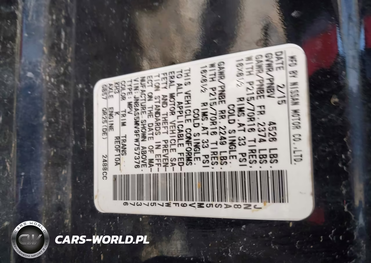 2015 Nissan Rogue Select S VIN:JN8AS5MV9FW757376 - 9
