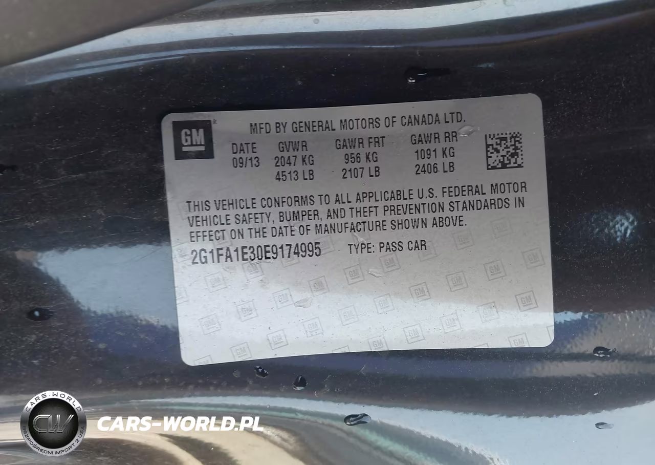 2014 Chevrolet Camaro 2Ls VIN:2G1FA1E30E9174995 - 9