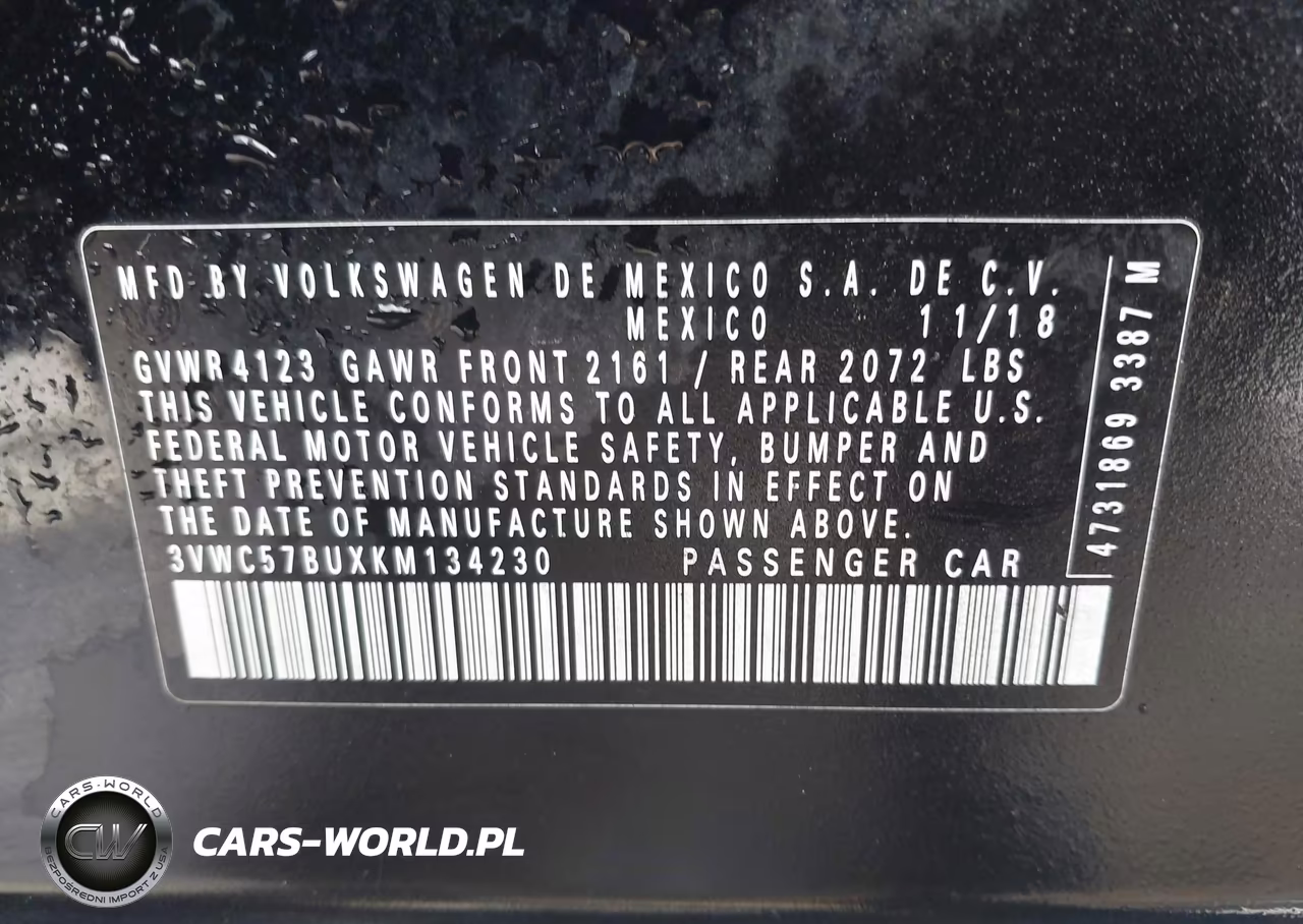 2019 Volkswagen Jetta 1.4T R-Line-1.4T S-1.4T Se VIN:3VWC57BUXKM134230 - 9