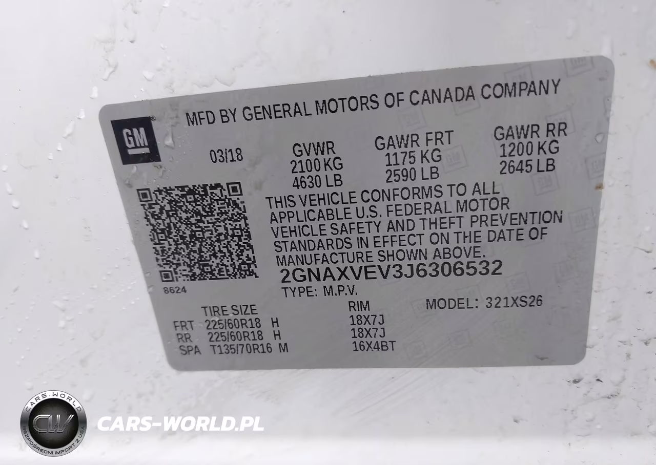 2018 Chevrolet Equinox Premier VIN:2GNAXVEV3J6306532 - 9