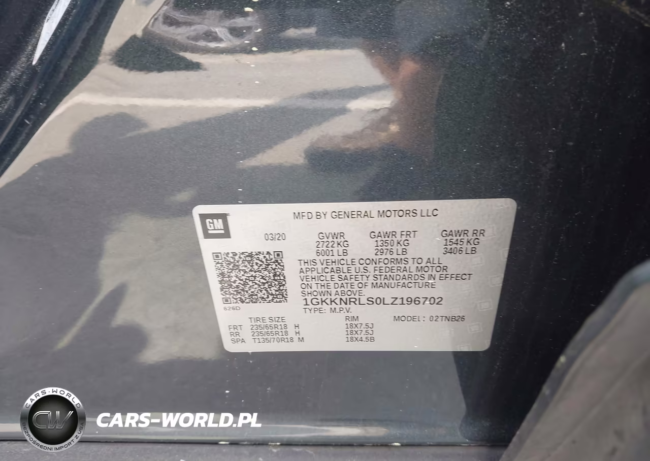 2020 GMC Acadia Fwd Sle VIN:1GKKNRLS0LZ196702 - 9