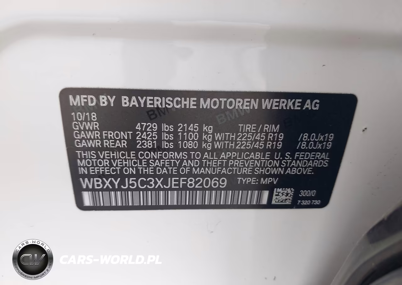 2018 BMW X2 xDrive28I VIN:WBXYJ5C3XJEF82069 - 9