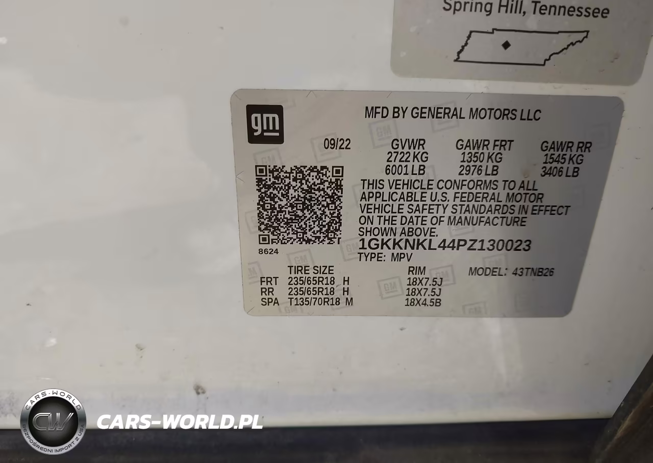2023 GMC Acadia Fwd Sle VIN:1GKKNKL44PZ130023 - 9