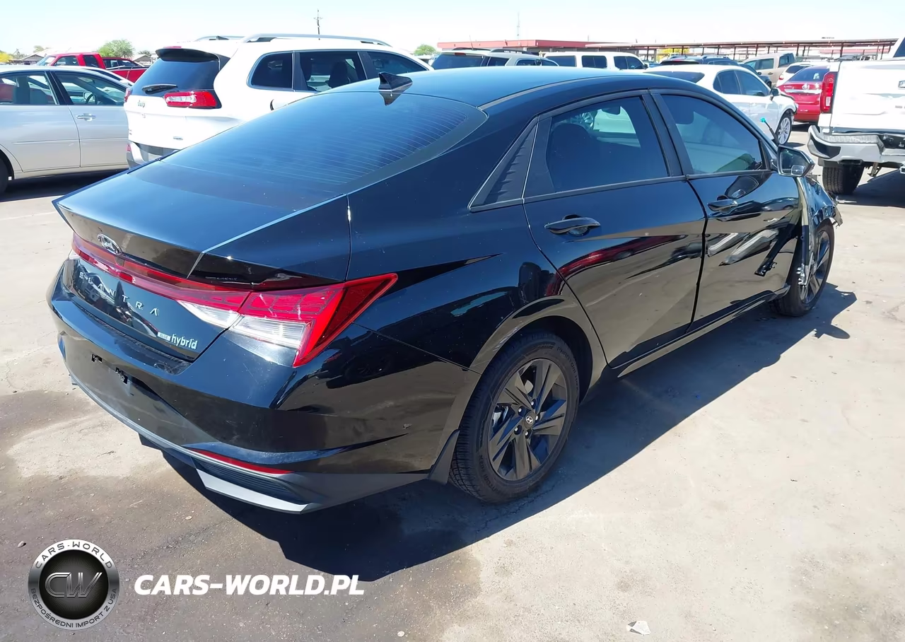 2023 Hyundai Elantra Hybrid Blue VIN:KMHLM4AJ2PU041521 - 4