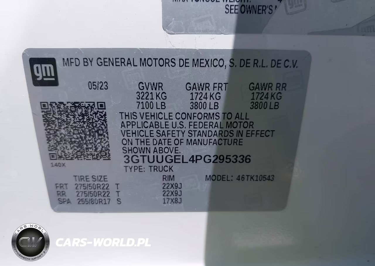 2023 GMC Sierra 1500 4Wd Short Box Denali VIN:3GTUUGEL4PG295336 - 9