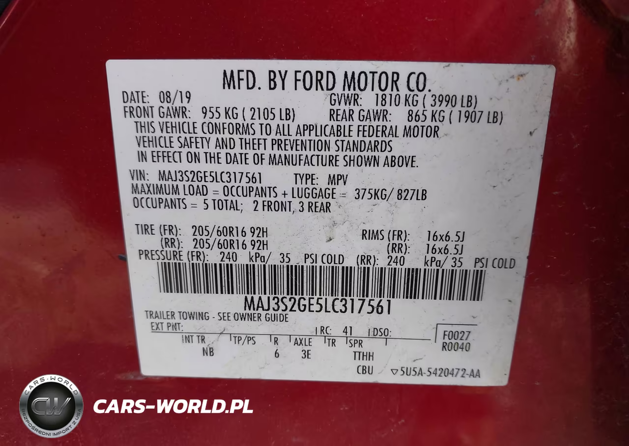 2020 Ford Ecosport Se VIN:MAJ3S2GE5LC317561 - 9