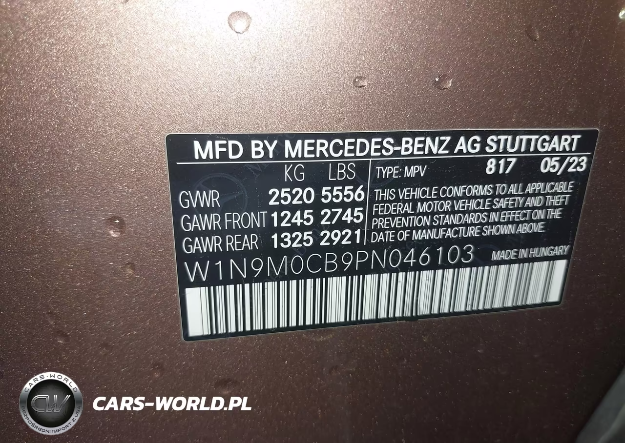 2023 Mercedes-Benz Eqb 250 Suv VIN:W1N9M0CB9PN046103 - 9