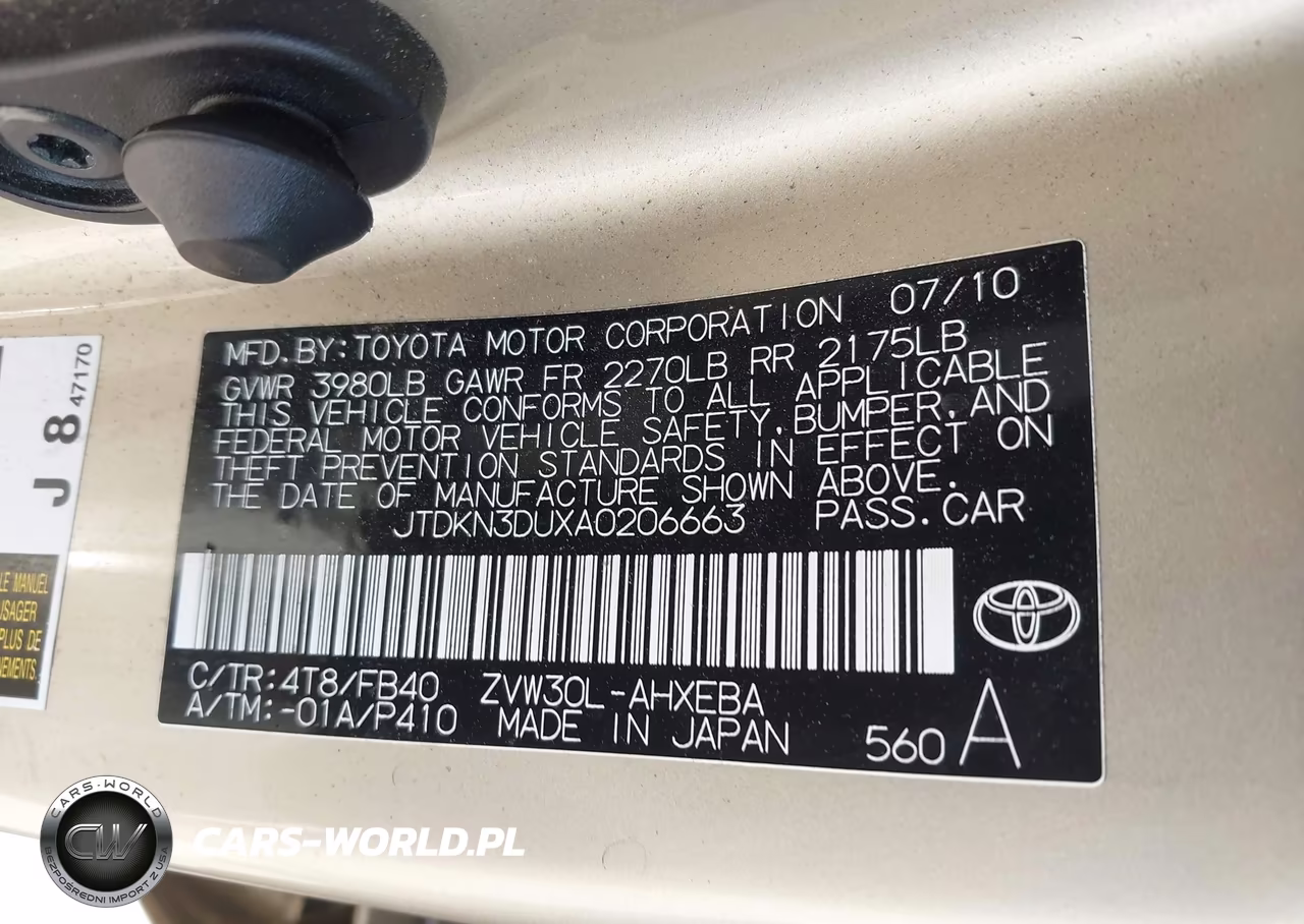 2010 Toyota Prius Ii VIN:JTDKN3DUXA0206663 - 9