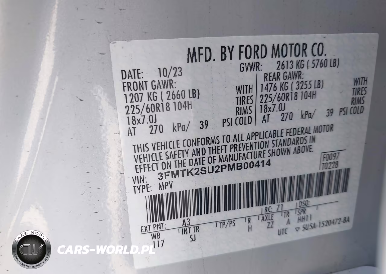 2023 Ford Mustang Mach-E California Route 1 VIN:3FMTK2SU2PMB00414 - 9