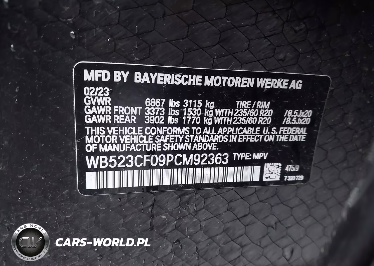2023 BMW Ix xDrive50 VIN:WB523CF09PCM92363 - 9