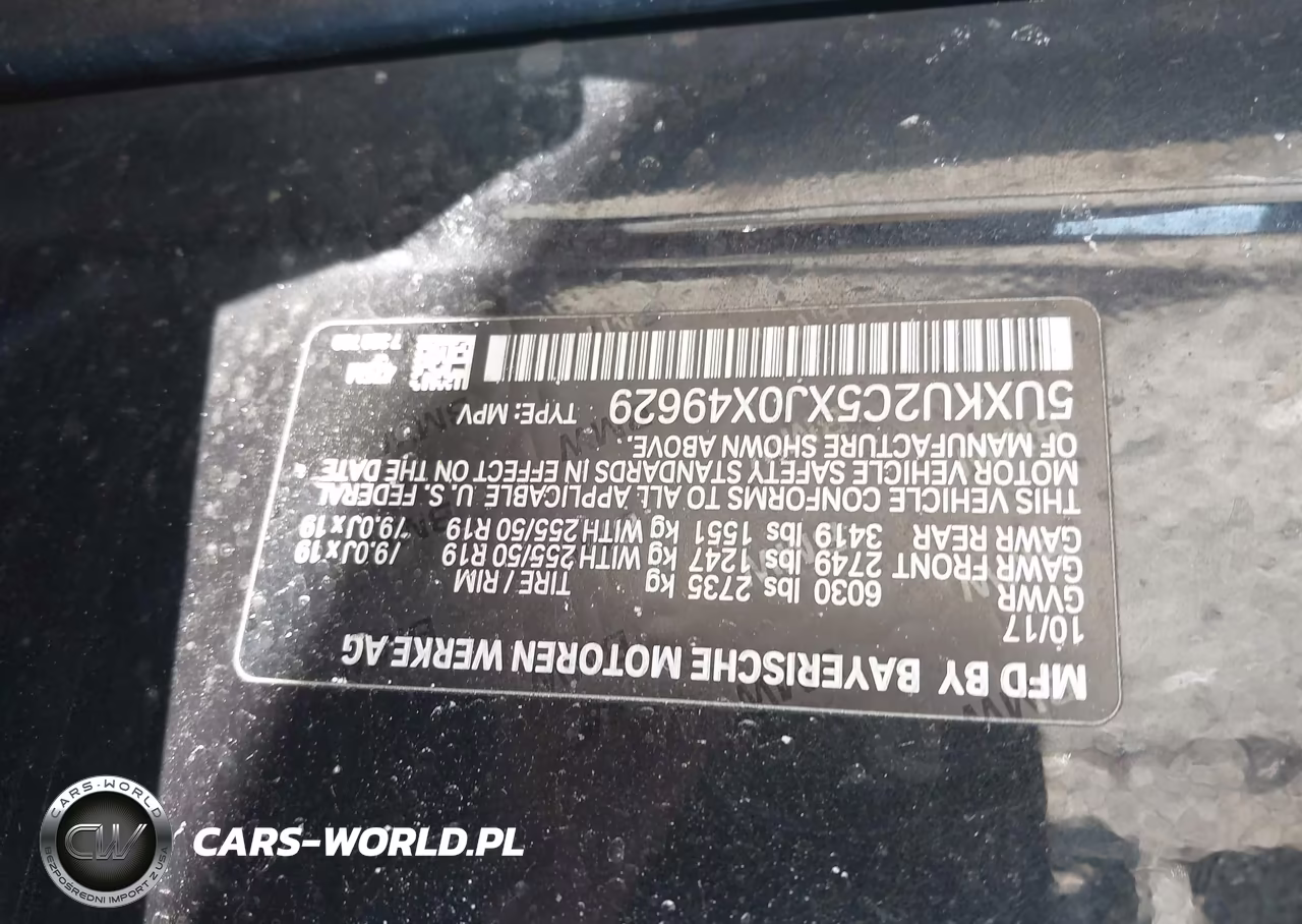 2018 BMW X6 xDrive35I VIN:5UXKU2C5XJ0X49629 - 9