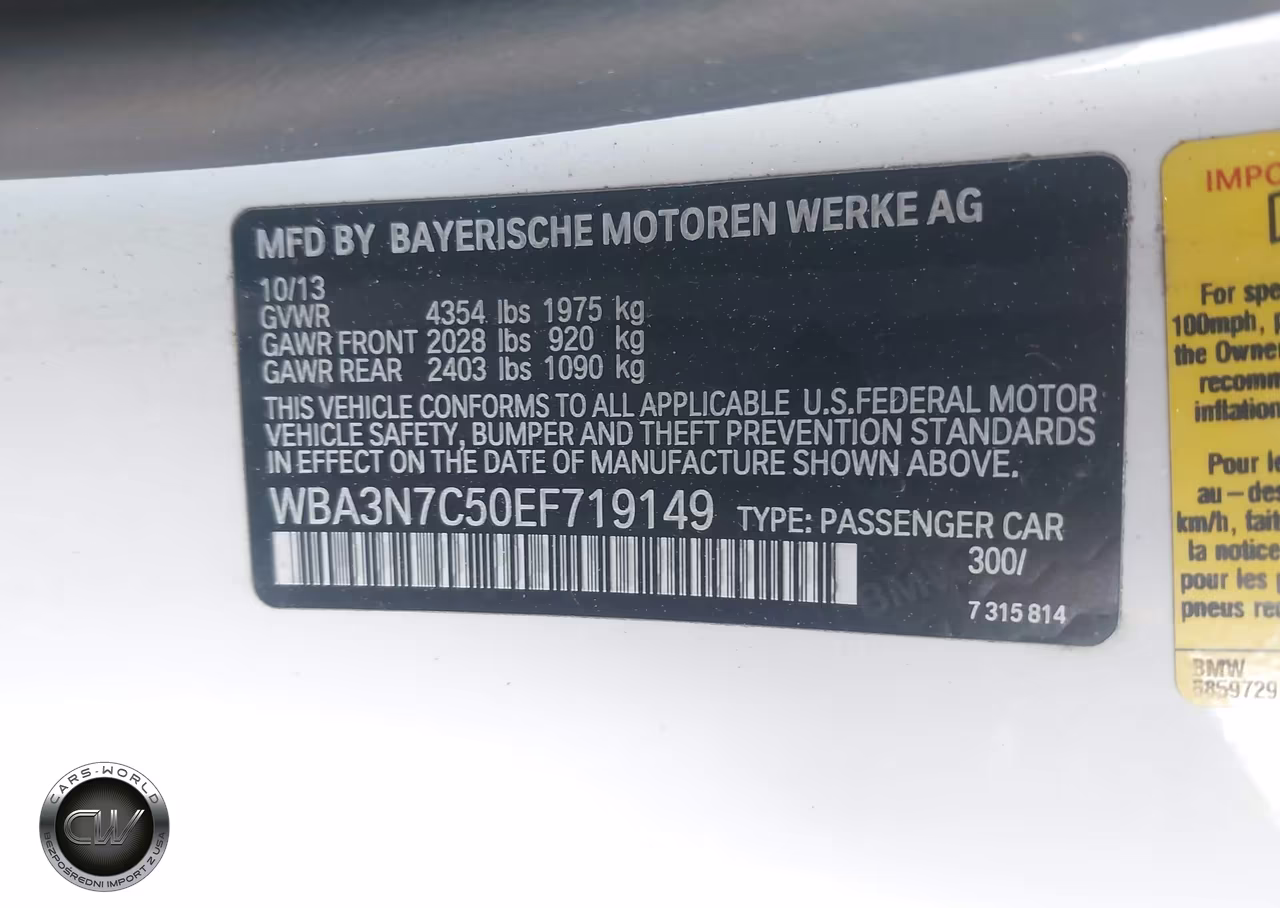 2014 BMW 428I VIN:WBA3N7C50EF719149 - 9