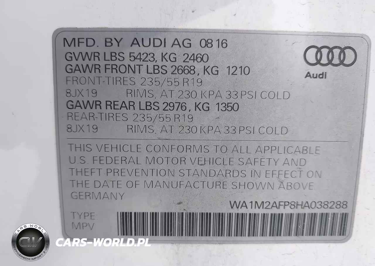 2017 Audi Q5 2.0T Premium VIN:WA1M2AFP8HA038288 - 9