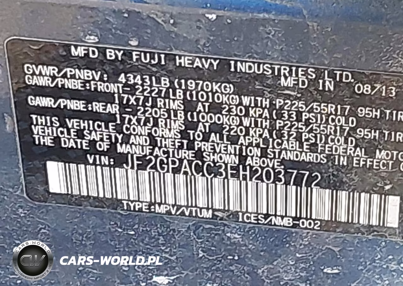2014 Subaru Xv Crosstrek 2.0I Premium VIN:JF2GPACC3EH203772 - 9