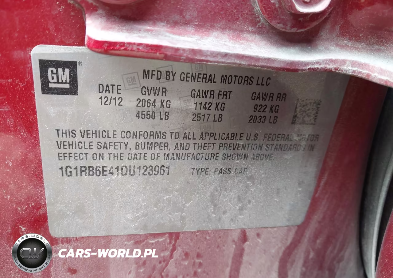 2013 Chevrolet Volt VIN:1G1RB6E41DU123961 - 9