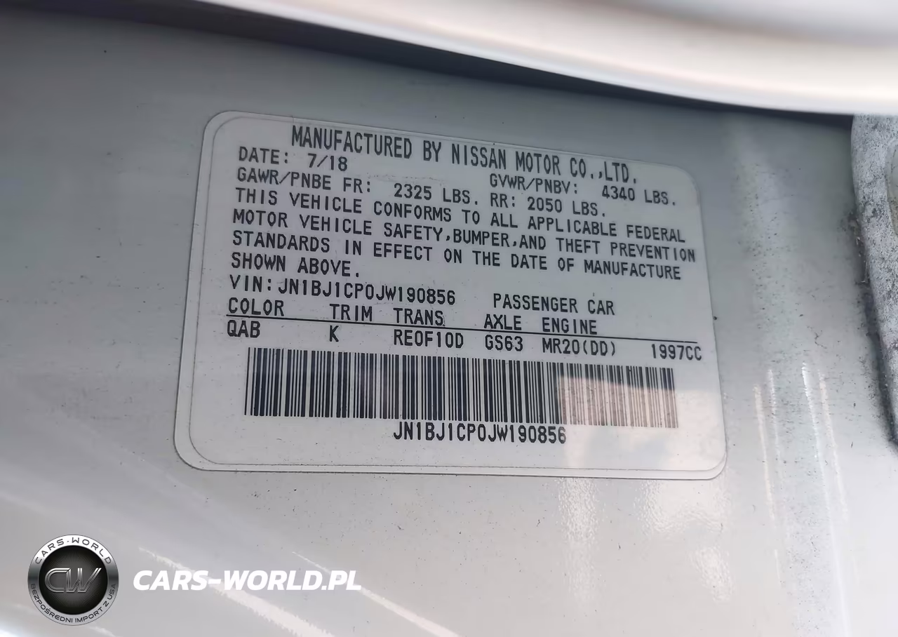 2018 Nissan Rogue Sport Sv VIN:JN1BJ1CP0JW190856 - 9