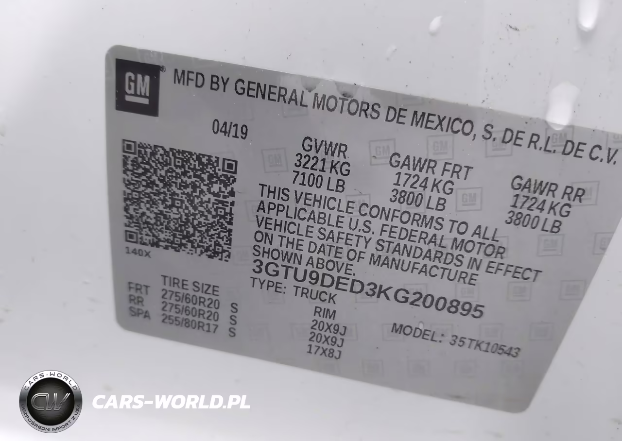 2019 GMC Sierra 1500 Slt VIN:3GTU9DED3KG200895 - 9