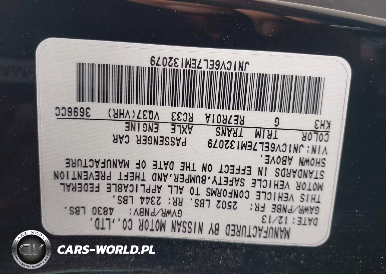 2014 Infiniti Q60 VIN:JN1CV6EL7EM132079 - 9