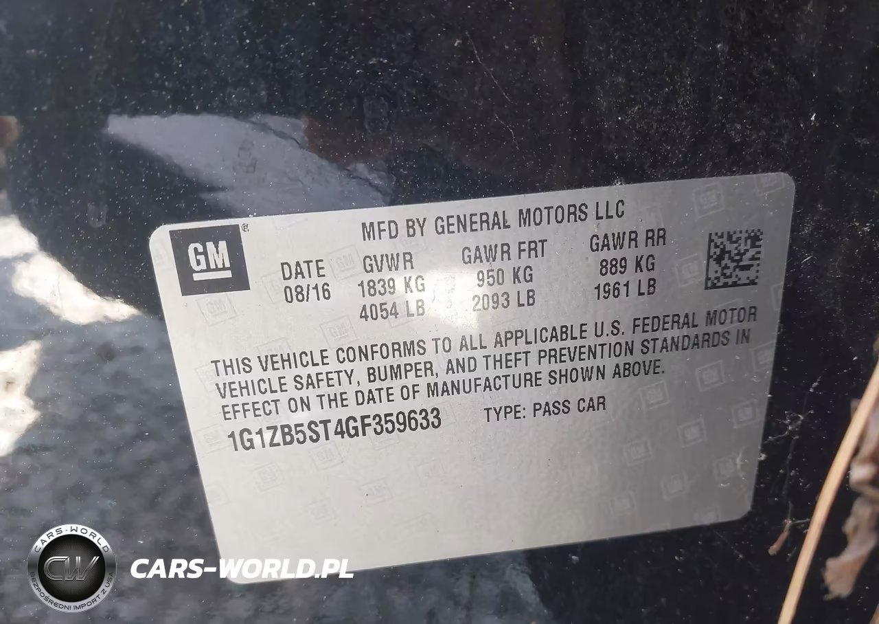 2016 Chevrolet Malibu Ls VIN:1G1ZB5ST4GF359633 - 9