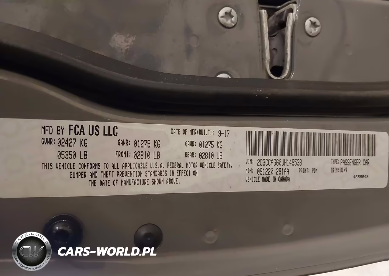 2018 Chrysler 300 300S Awd VIN:2C3CCAGG0JH149538 - 9