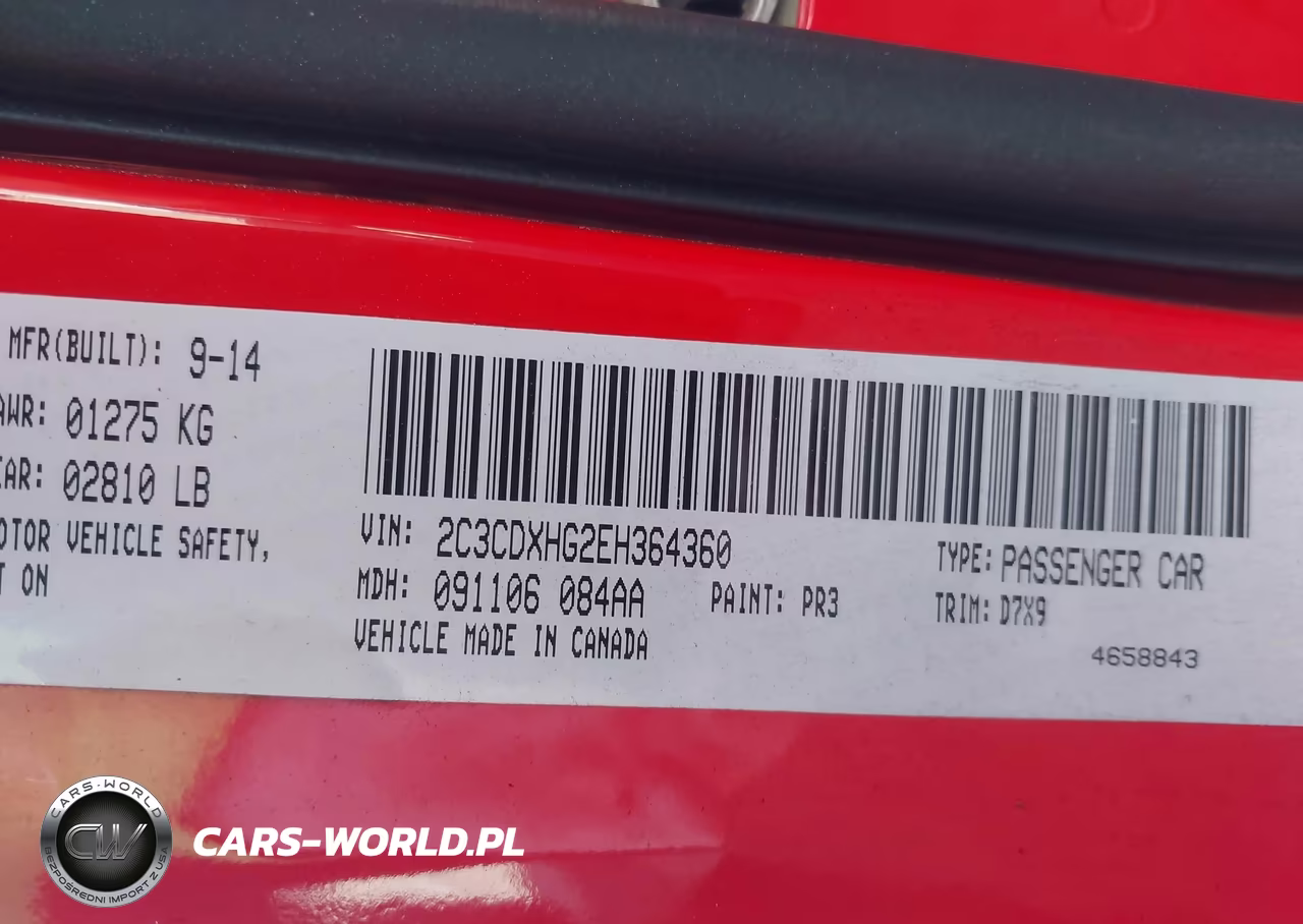 2014 Dodge Charger Sxt VIN:2C3CDXHG2EH364360 - 9